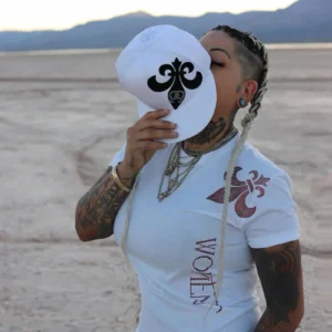 Women Fleur De Lis Rhinestone Design | Orgulla Apparel