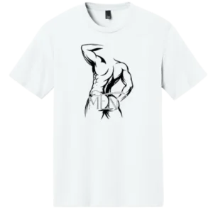 Men White T-Shirt with Rhinestones | Orgullo Apparel